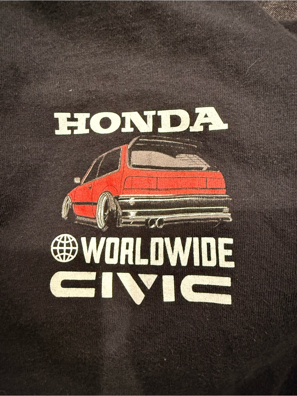 Honda Worldwide Civic Short Sleeve Tee - Black/Red